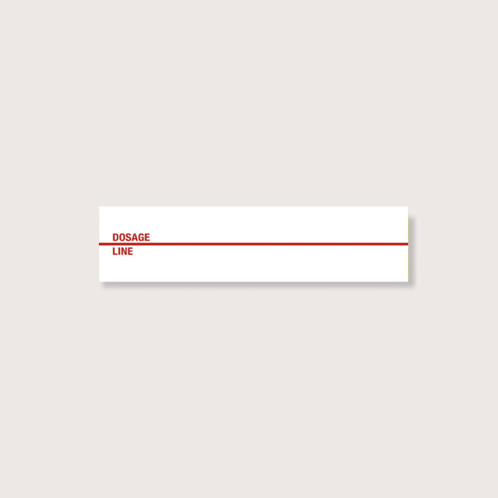 CAUTIONARY STICKER - CS16 Dosage Line