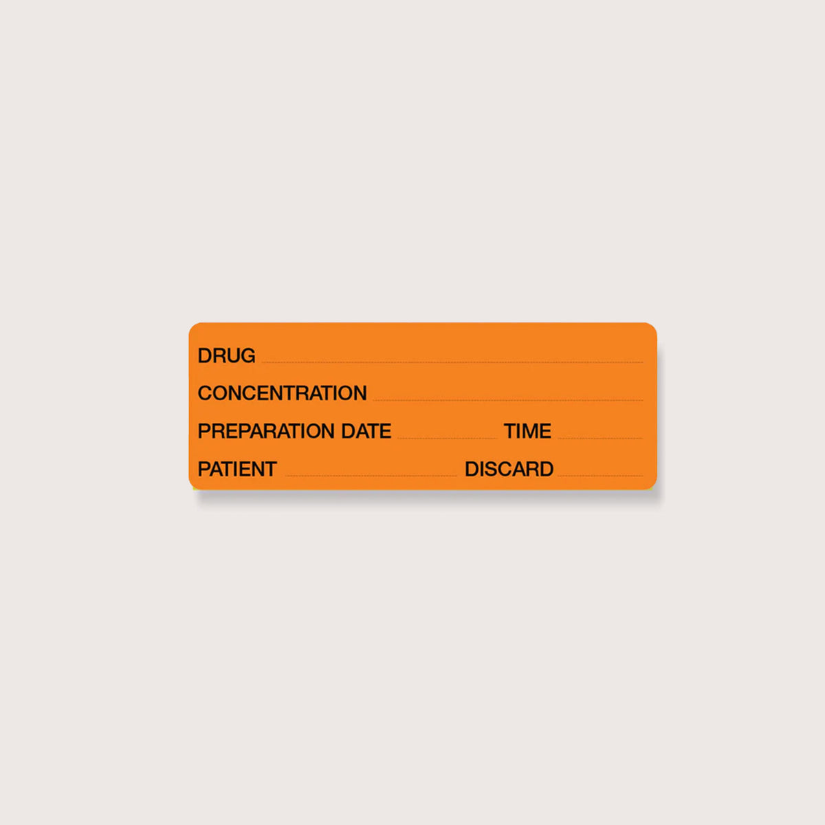 CAUTIONARY STICKER - CS08 Drug / Concentration