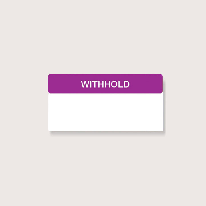 Withhold CS13 - WHOLESALE