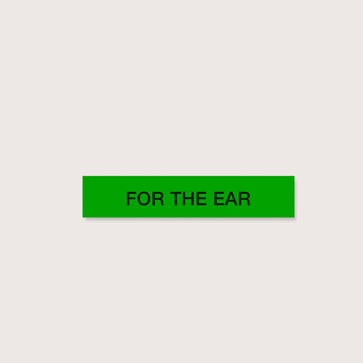 CAUTIONARY STICKER - CS19 For the Ear