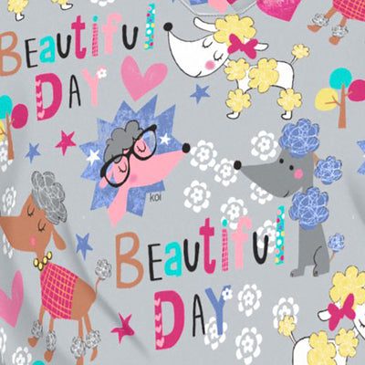 Koi Basics - Beautiful Day Women's Print Scrub Top