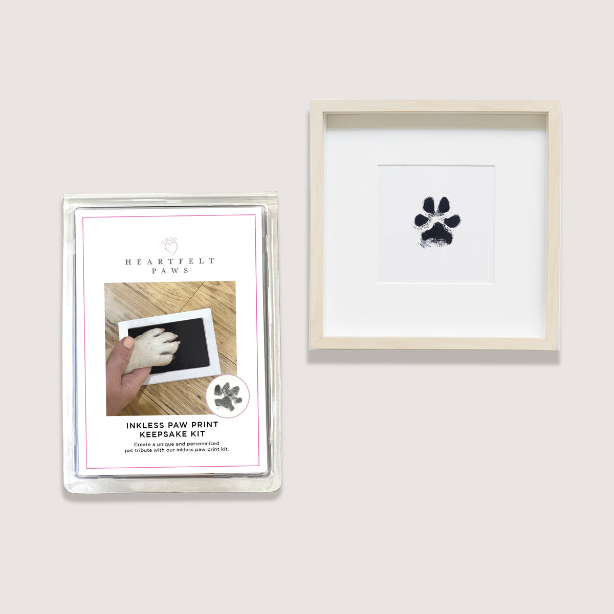 Heartfelt Paws Inkless Pawprint Black - 16 Pack (original packaging)