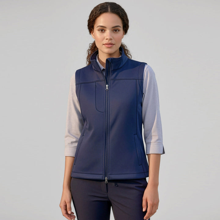 J29123 - Womens Fashion Biz Soft Shell Vest
