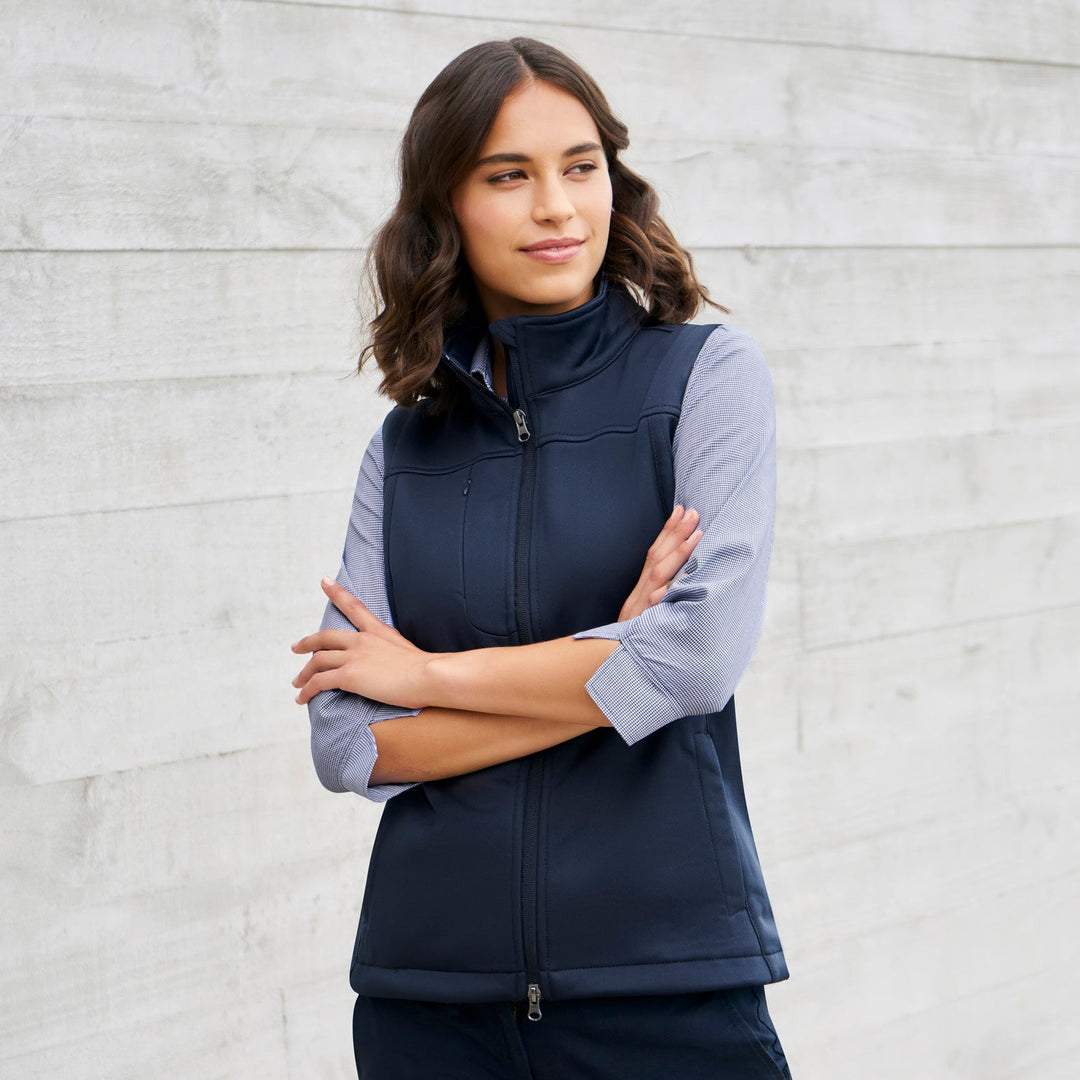 J29123 - Womens Fashion Biz Soft Shell Vest
