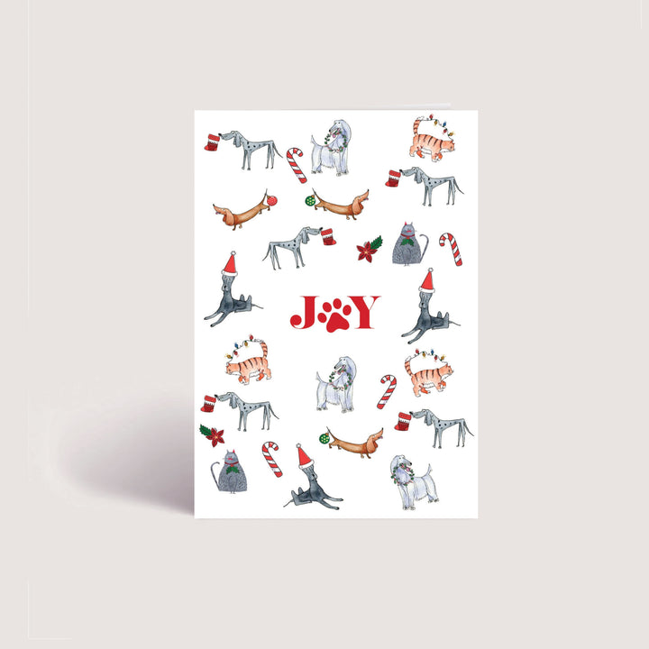 Blank Christmas Card - Joy (10 Pack)
