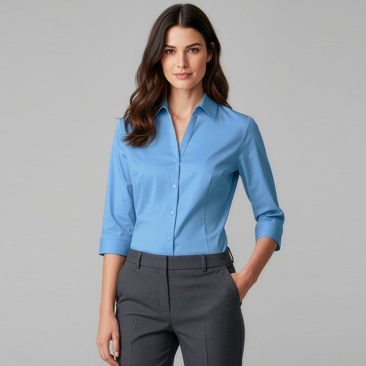 LB7300 - Womens Fashion Biz Metro Shirt 3/4 Sleeve