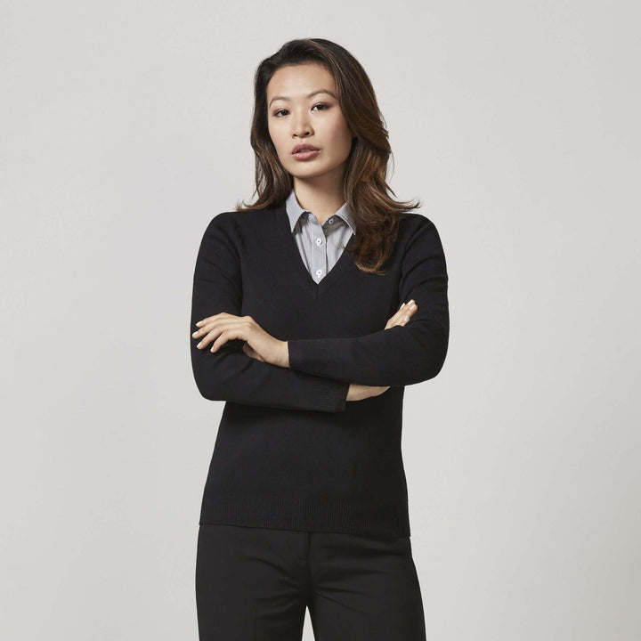 LP3506 - Womens Fashion Biz V-Neck Knitt Pullover