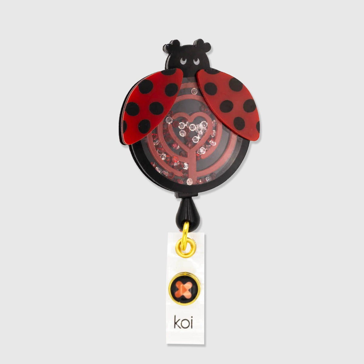 Koi Retractable ID Badge - Ladybug Maze