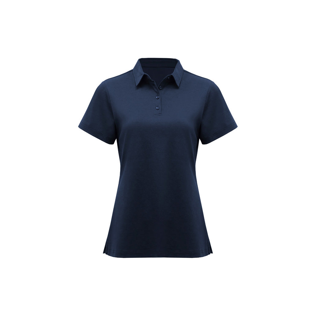 P515LS - Womens Fashion Biz Lotus Short Sleeve Polo