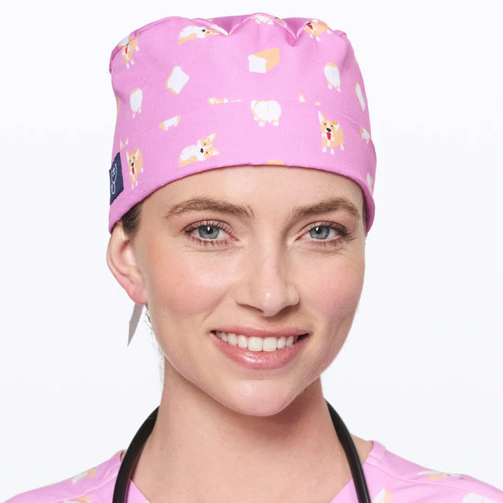 Dr Woof Scrub Cap - Loafing Corgis