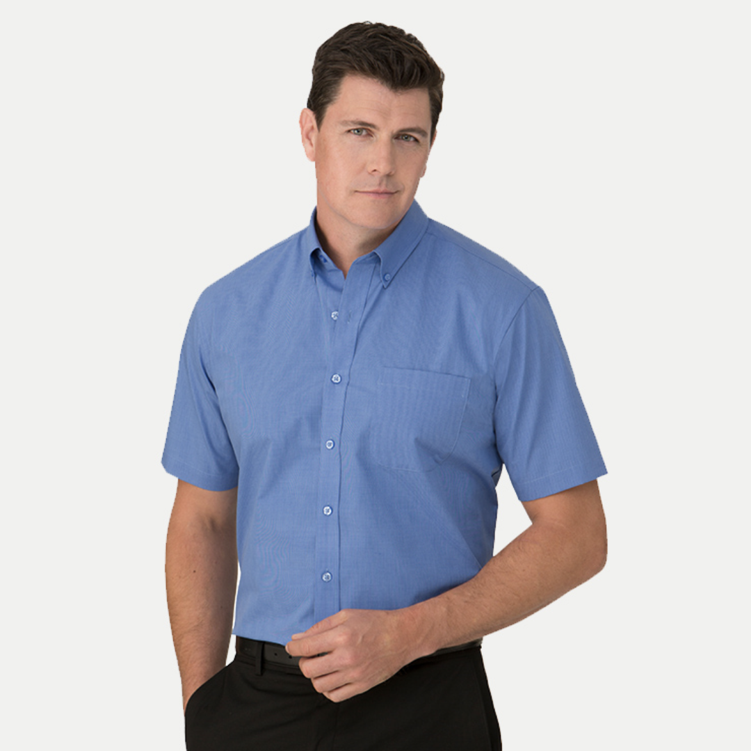 4102SS - MENS CITY COLLECTION MICRO CHECK SHORT SLEEVE SHIRT
