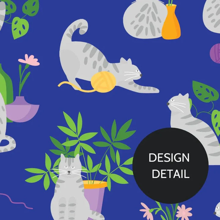 Dr Woof Scrub Cap - Mist Cats