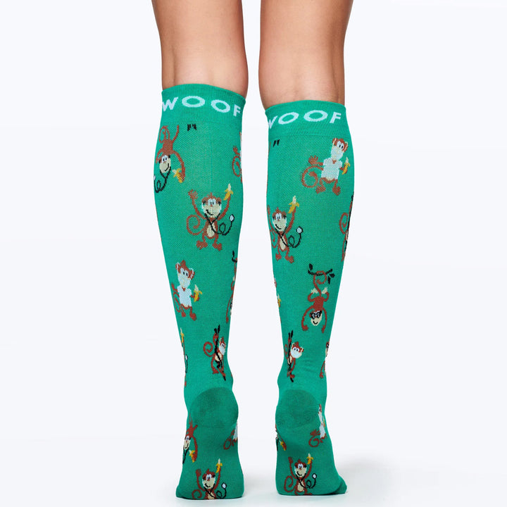 Dr Woof Compression Socks - Monkeying Around