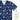 NNT - Unisex Christmas Printed Scrub Top - Navy Pool Party