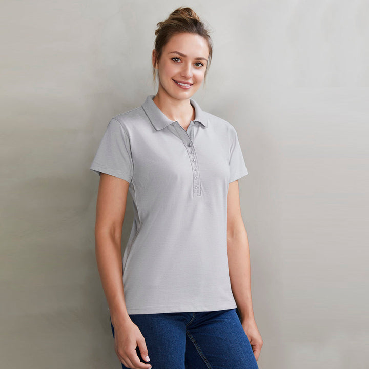 P501LS - Womens Fashion Biz Shadow Short Sleeve Polo