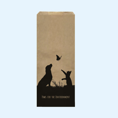 Paws For The Environment Paper Bags - Small Satchels