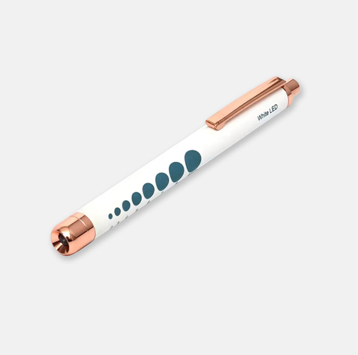 LED Pupil Gauge Penlights - White/Carribean