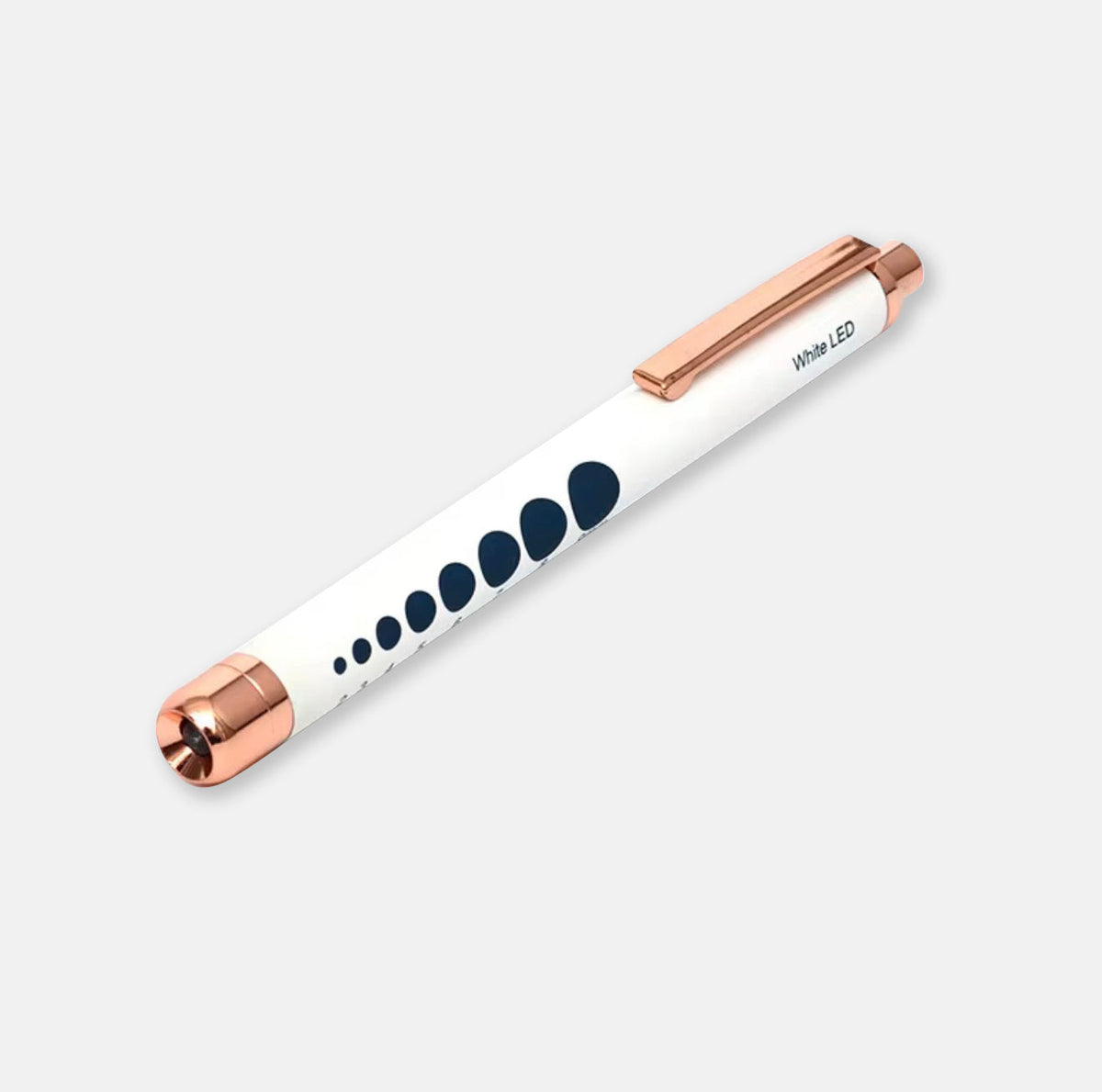 LED Pupil Gauge Penlights - White/Navy