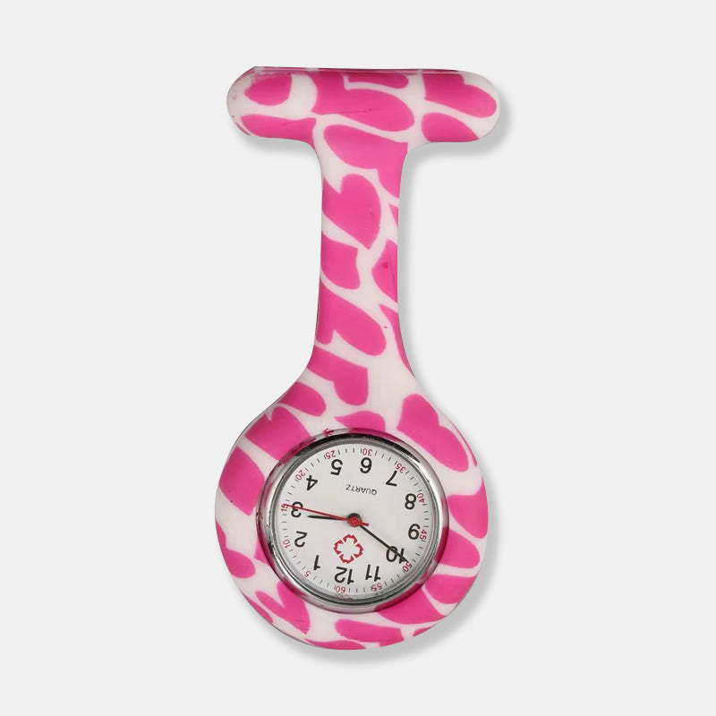 Silicone FOB Watch - Pink Hearts