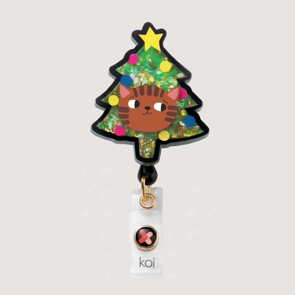 Koi Retractable ID Badge -  Tree by Planet Cat