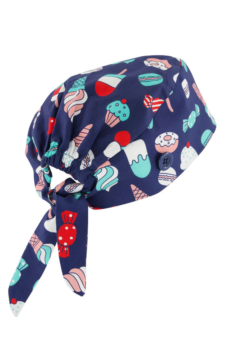 CSC245U - Biz Care Unisex Printed Scrub Cap - Sugar Land