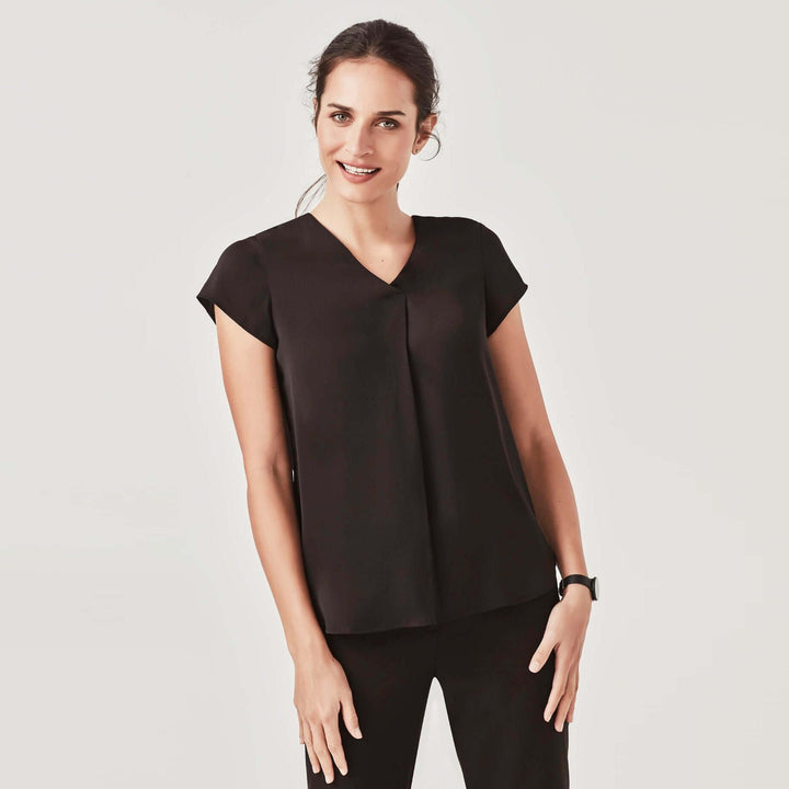 RB967LS  - Womens Biz Corporate Kayla Pleat Blouse