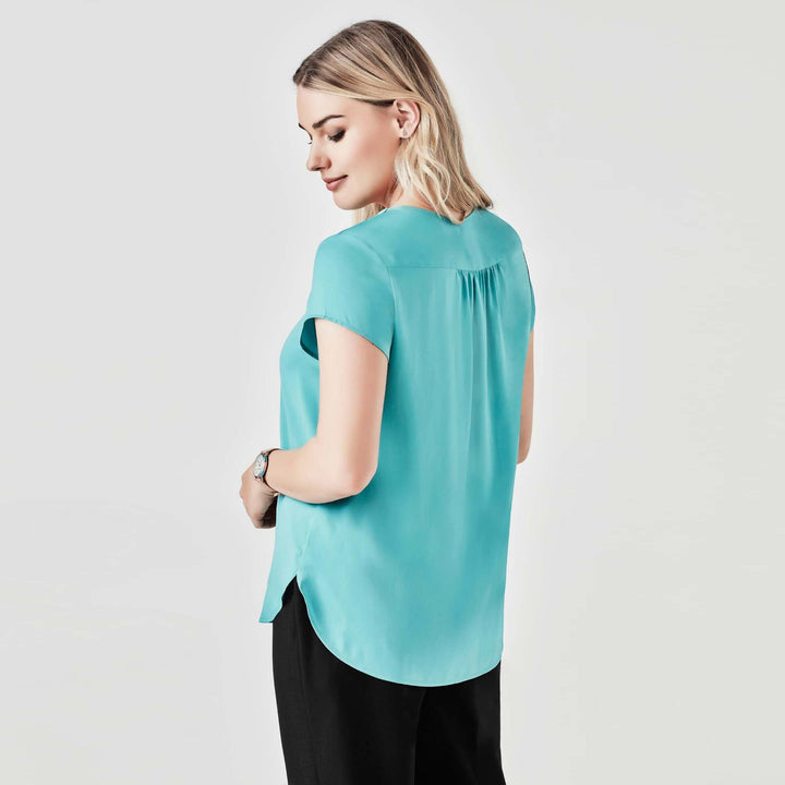 RB967LS  - Womens Biz Corporate Kayla Pleat Blouse