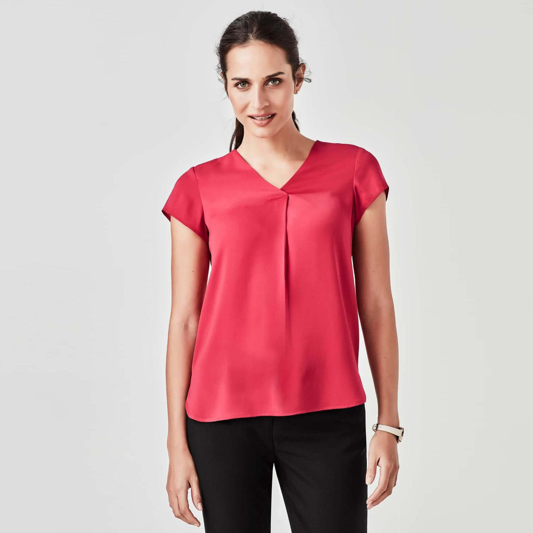 RB967LS  - Womens Biz Corporate Kayla Pleat Blouse