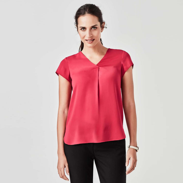 RB967LS  - Womens Biz Corporate Kayla Pleat Blouse