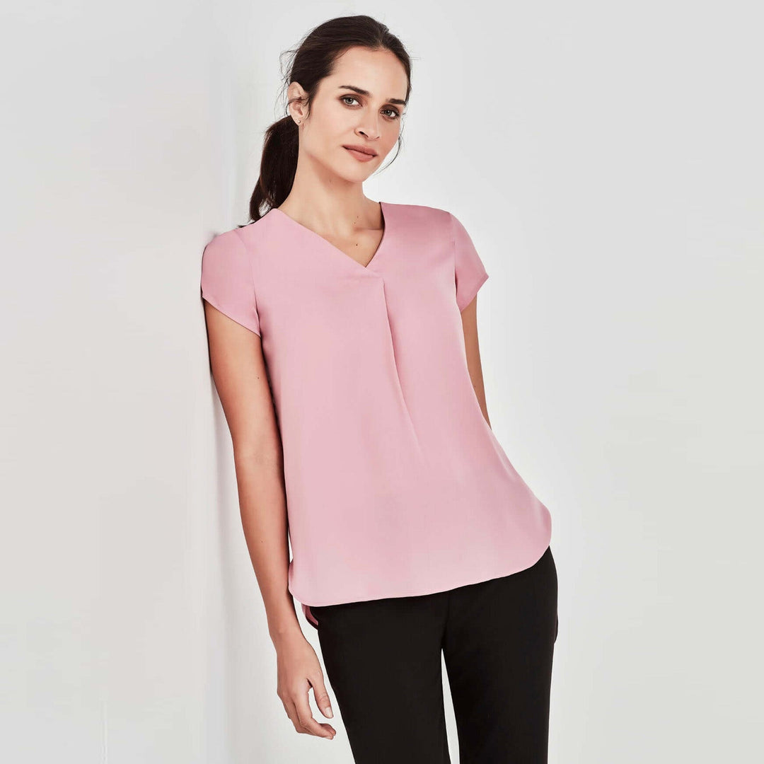 RB967LS  - Womens Biz Corporate Kayla Pleat Blouse