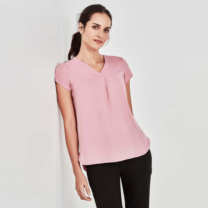 RB967LS  - Womens Biz Corporate Kayla Pleat Blouse