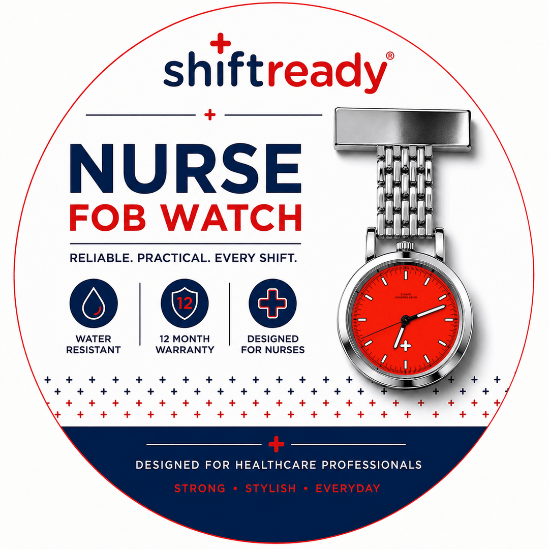 Shift Ready Metal Fob Watch - Red
