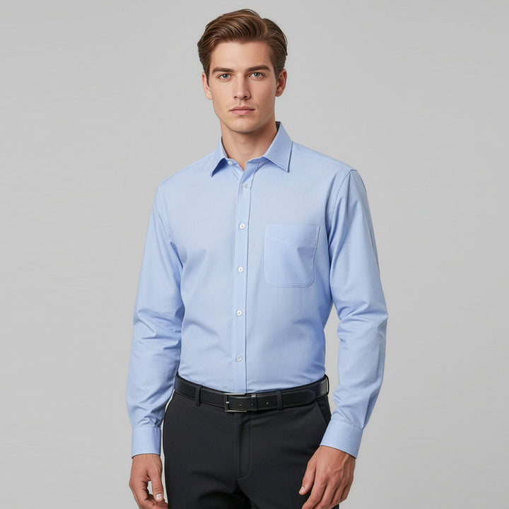 S812MS - Mens Fashion Biz Euro Long Sleeve Shirt