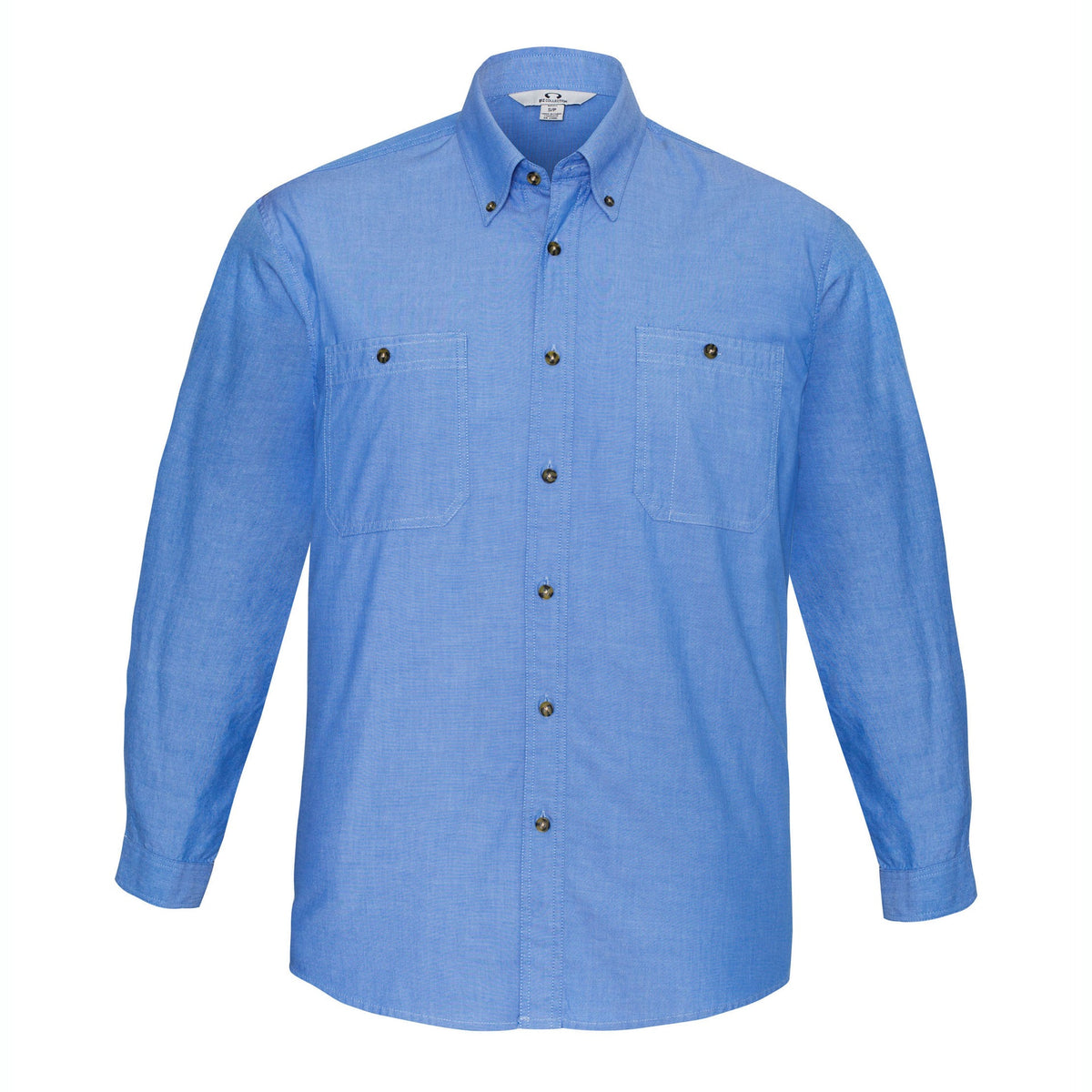 SH112 - Mens Biz Collection Chambray Long Sleeve Shirt