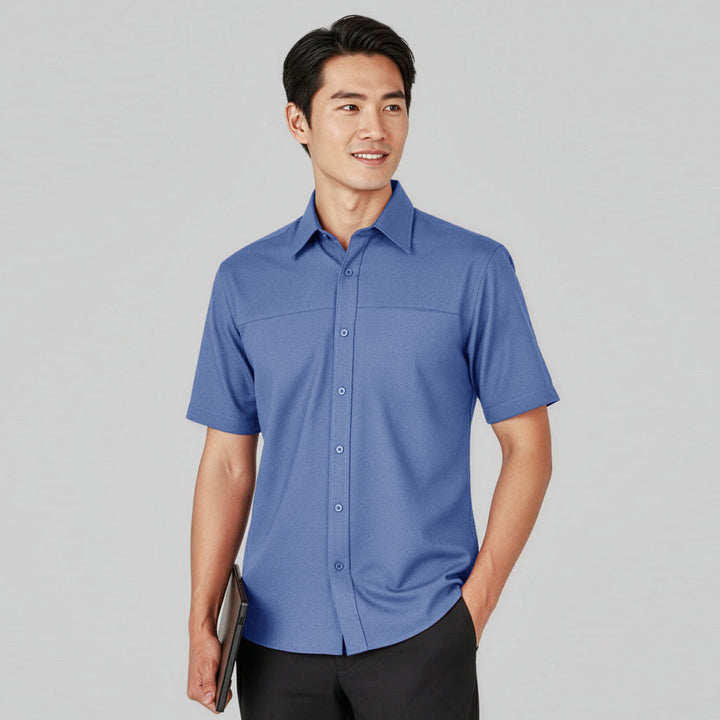 SH3603 - Mens Fashion Biz Plain Oasis Short Sleeve Shirt