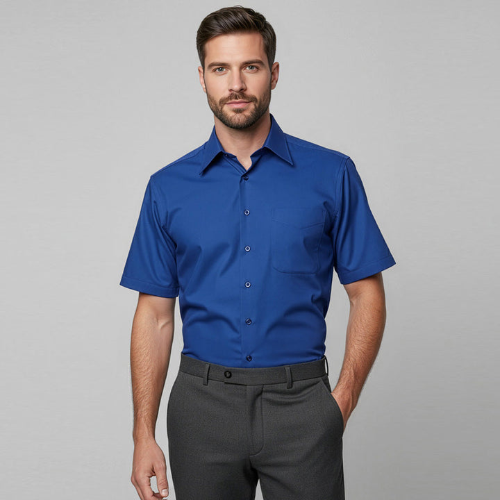 SH715 - Mens Fashion Biz Metro Short Sleeve Shirt