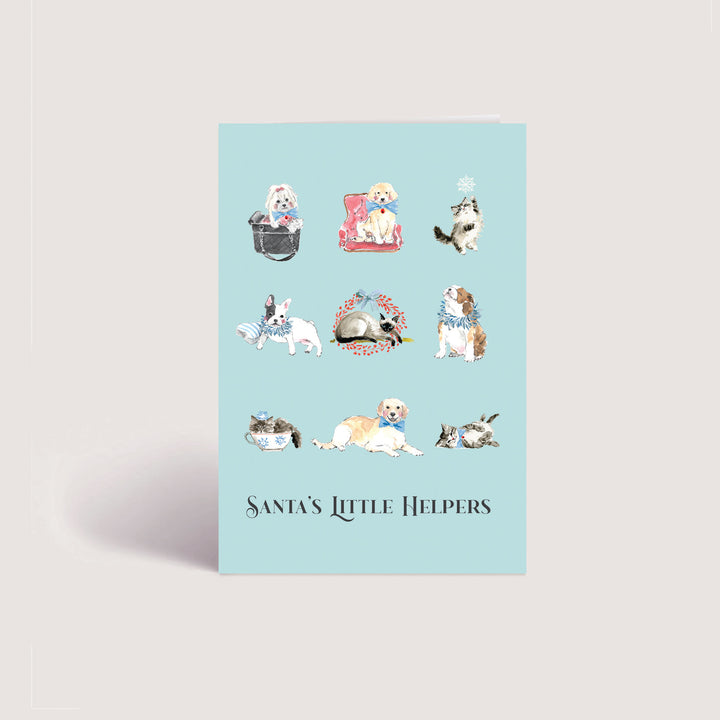 Blank Christmas Card - Santas Little Helpers (10 Pack)