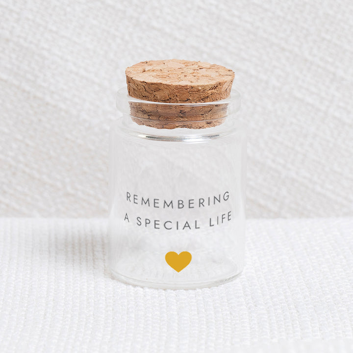 Heartfelt Paws Pet Fur Keepsake Jar - Gold