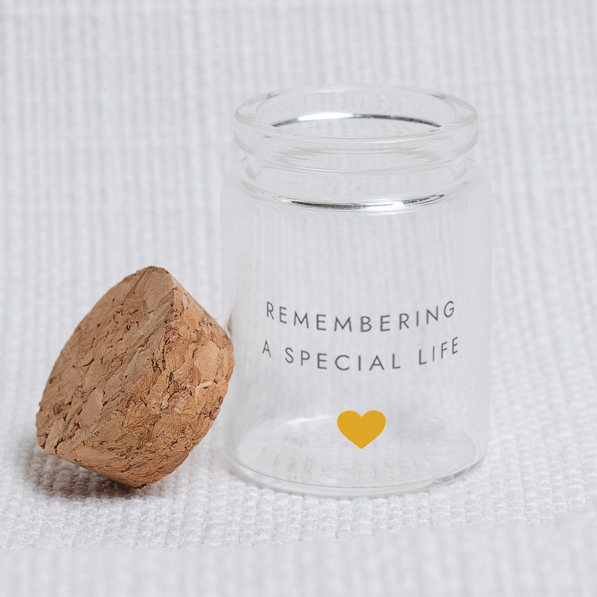 Heartfelt Paws Pet Fur Keepsake Jar - Gold