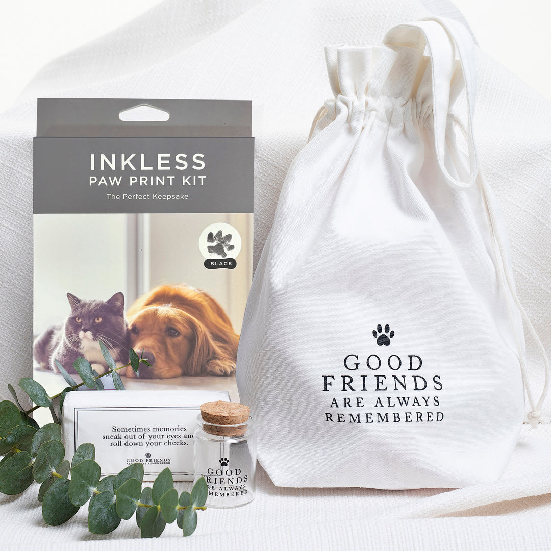 Heartfelt Paws Pet Fur Keepsake Jar - Black