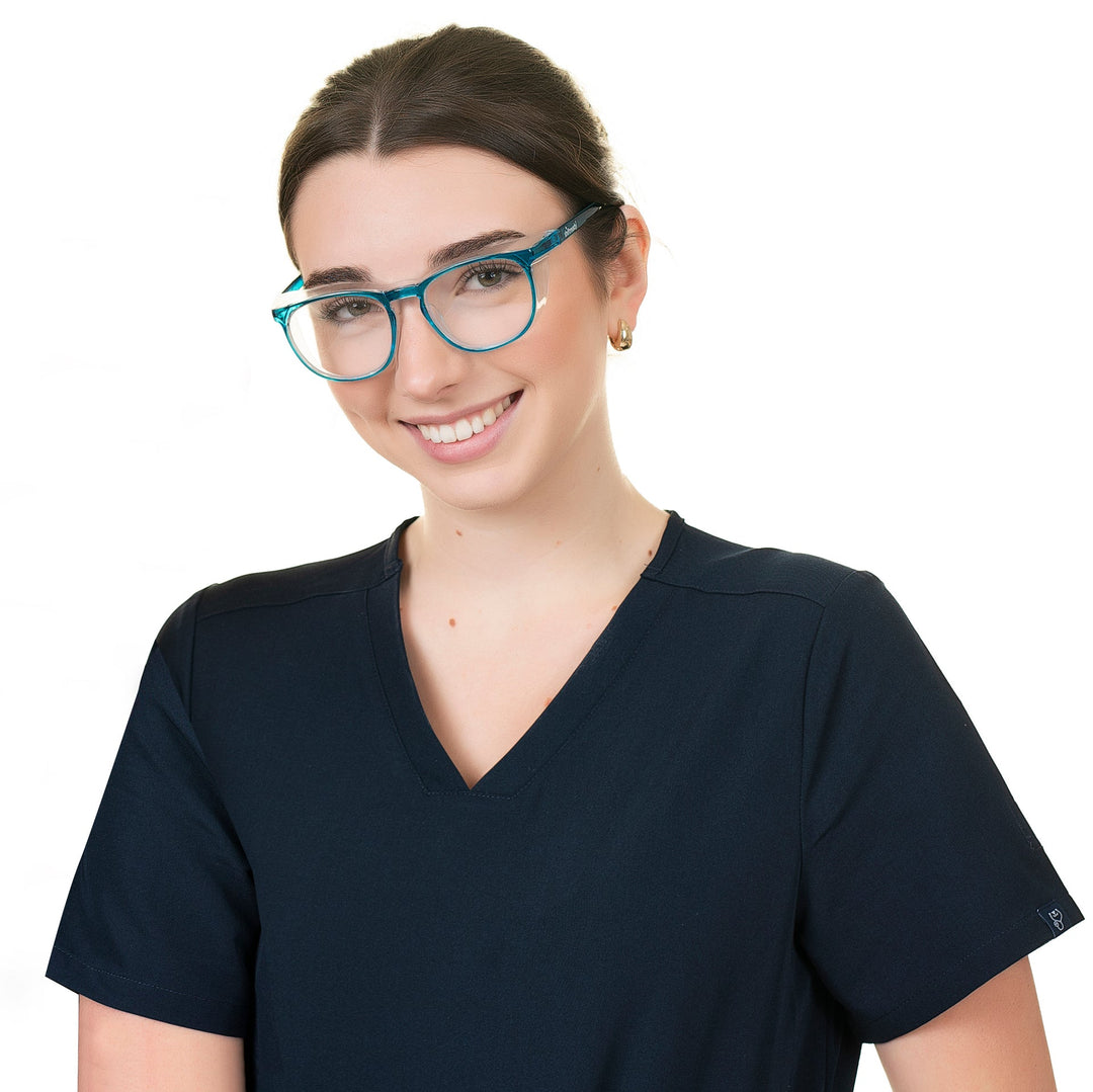 Shift Ready Anti-Fog Safety Glasses for Healthcare Workers - Blue | Medical Grade Eye Protection