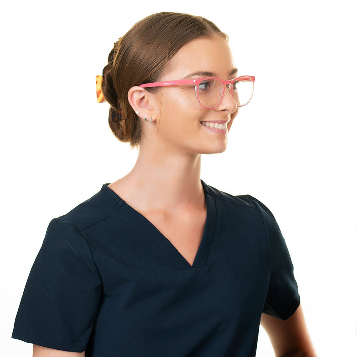 Shift Ready Anti-Fog Safety Glasses for Healthcare Workers - Pink | Medical Grade Eye Protection