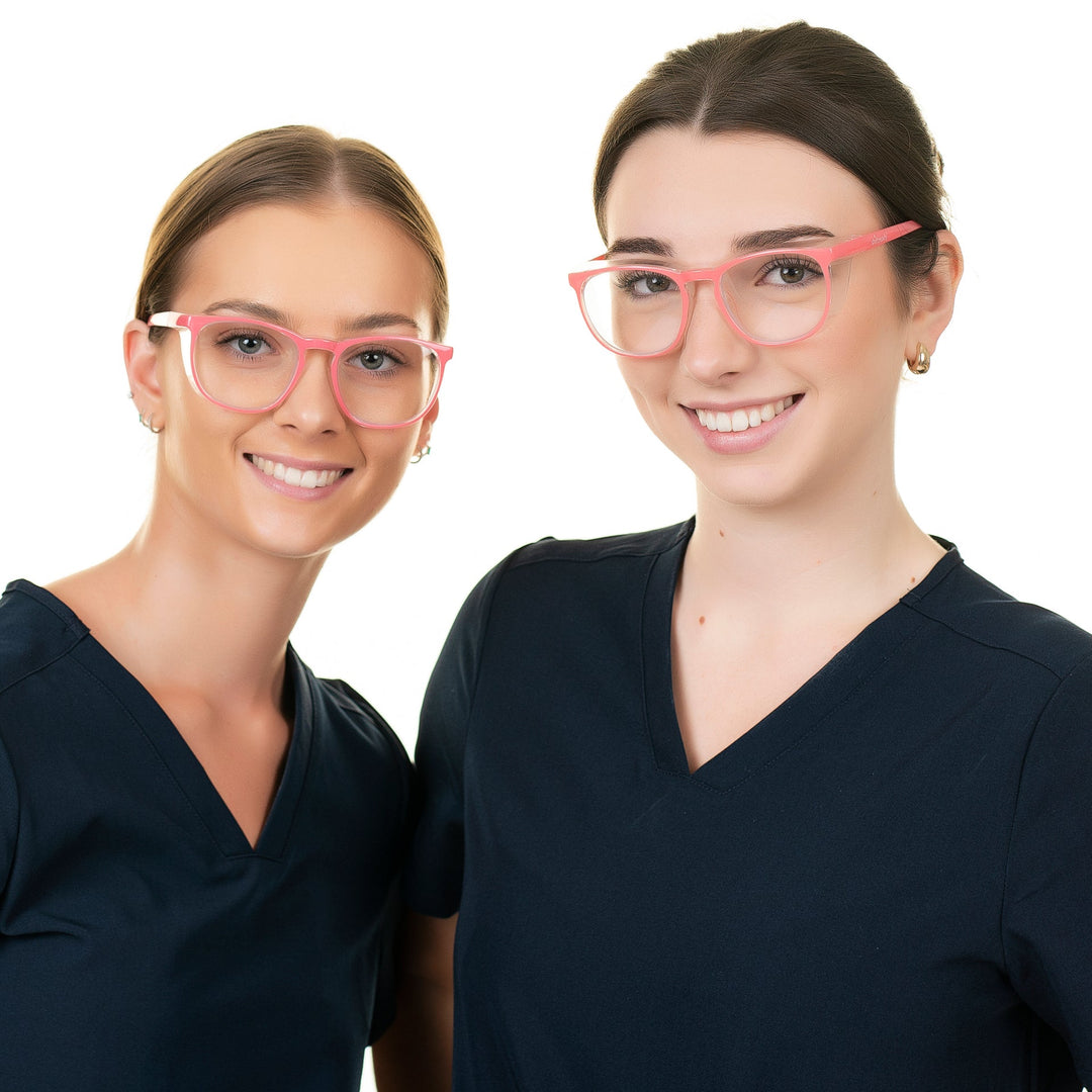 Shift Ready Anti-Fog Safety Glasses for Healthcare Workers - Pink | Medical Grade Eye Protection