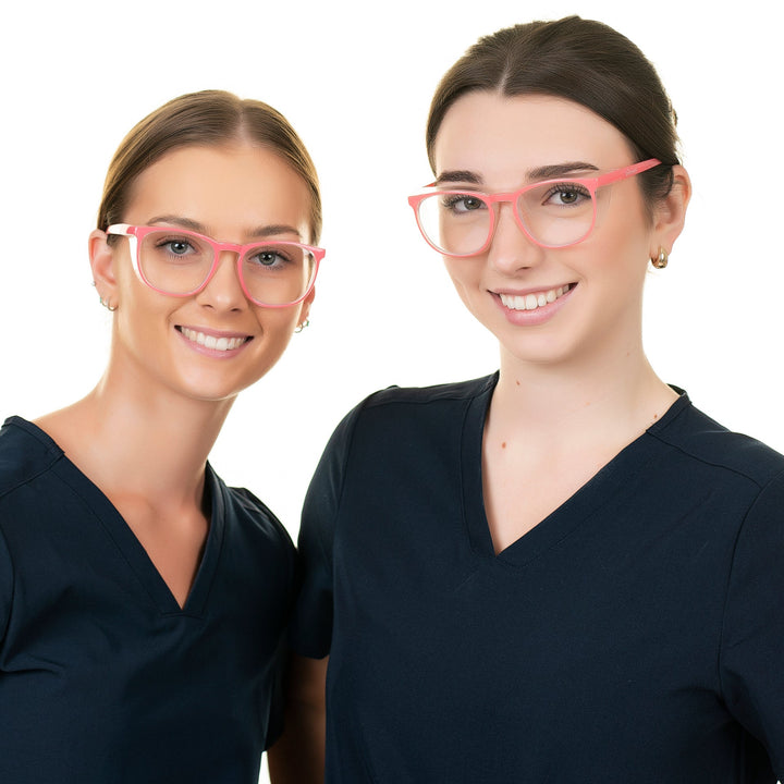 Shift Ready Anti-Fog Safety Glasses for Healthcare Workers - Pink | Medical Grade Eye Protection