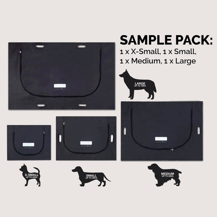 Heartfelt Paws Pet Body Bags - Black