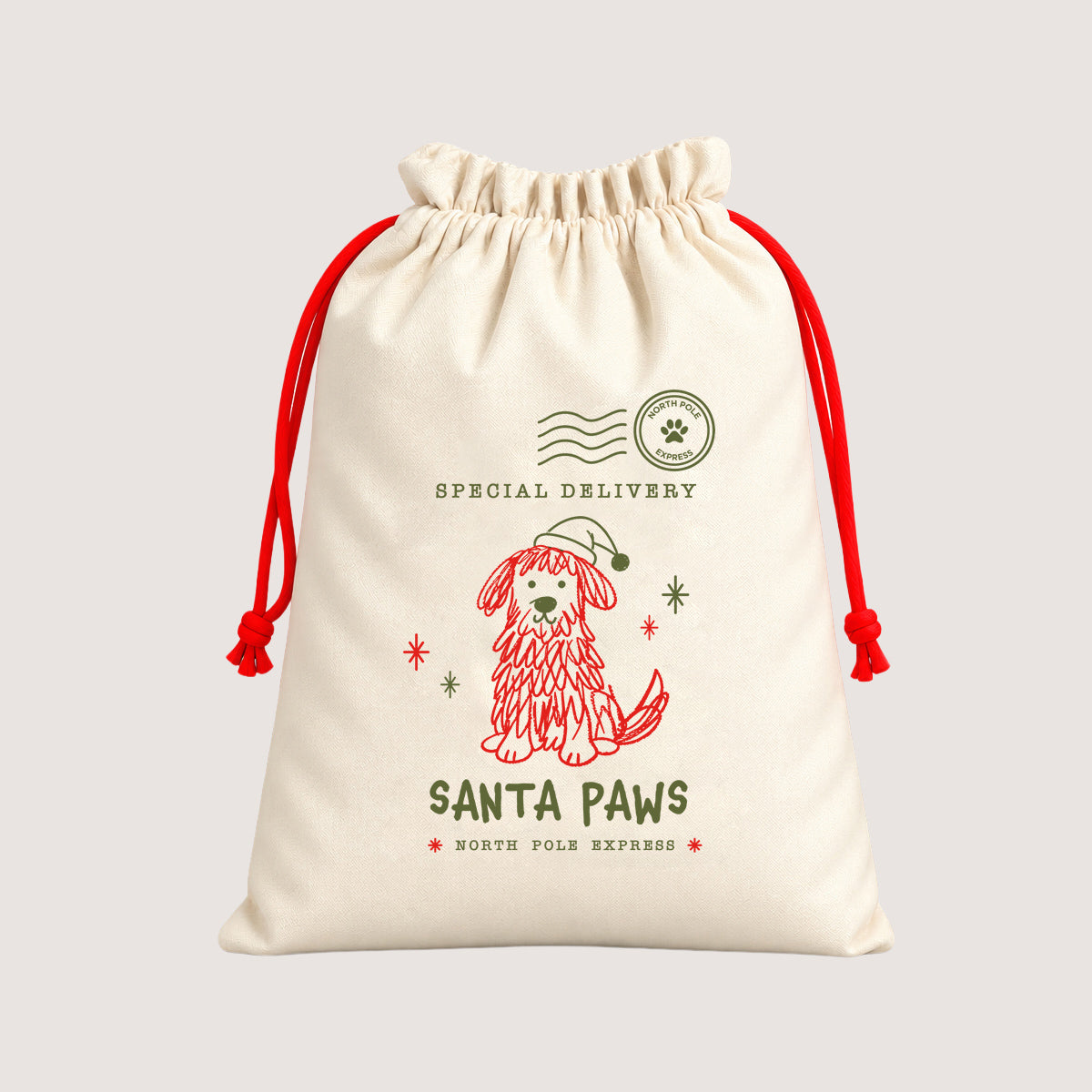 Christmas Santa Sack - Special Delivery Dog