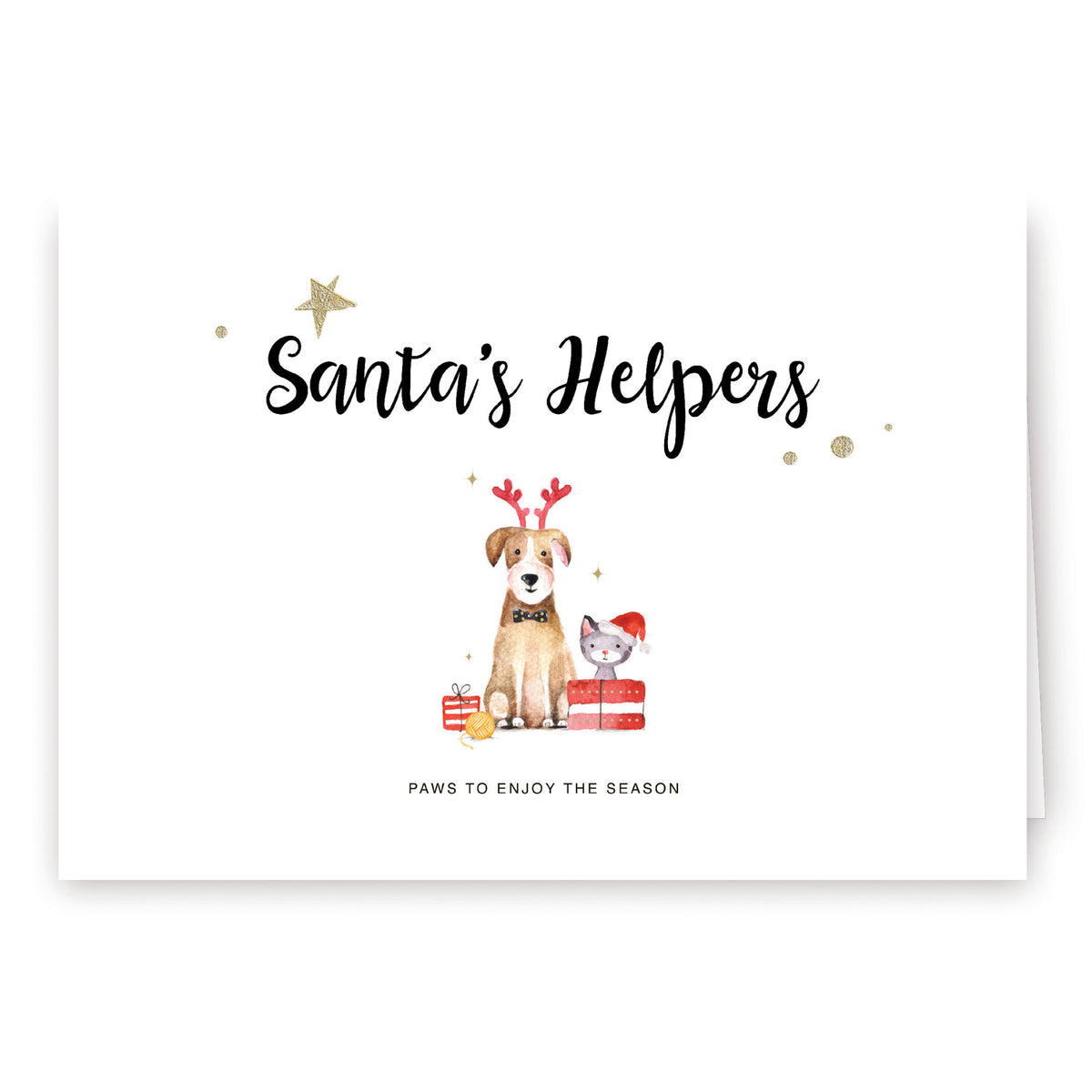 Custom Printed Christmas Card Packs - Santa&