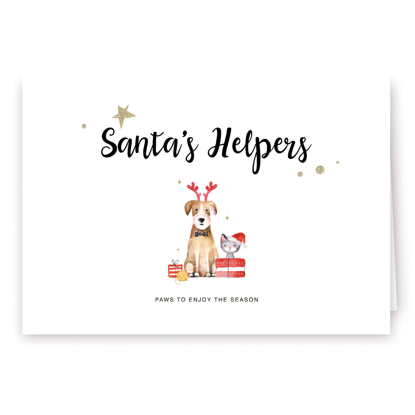 Custom Printed Christmas Card Packs - Santa's Helpers 1