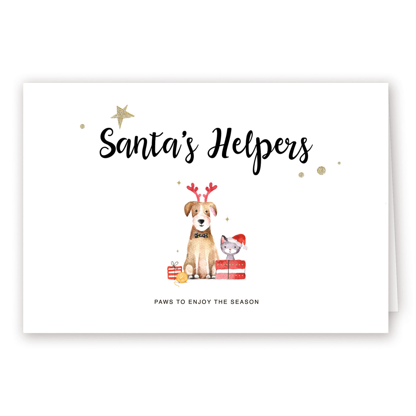 Blank Christmas Card - Santa's Helpers