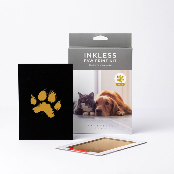 Heartfelt Paws Inkless Pawprint Keepsake - Gold